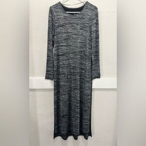 Kensie Women's Space Dye Long Sleeve High Side Slit Maxi Dress NWT Medium